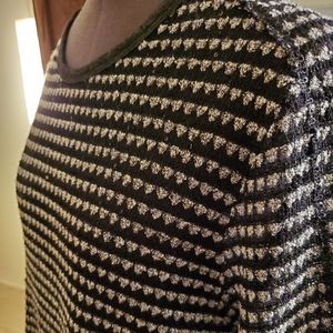 Comme USA Knitted Sparkle Shortsleeve Top